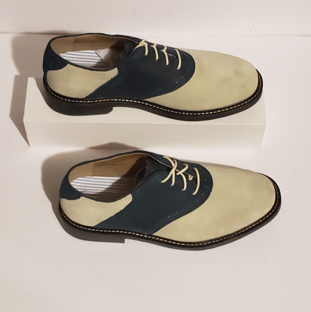 BASS BEIGE & NAVY Saddles